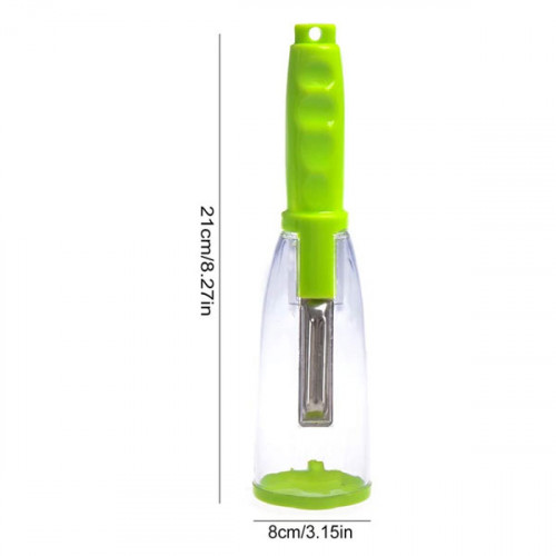 Vegetable Peeler with Container,Storage Peeler with Trash Can