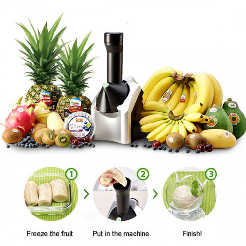 Electric Ice Cream Machine Fruit Ice Cream Making Machine