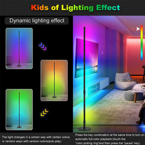  LED Corner Floor RGB Floor Lamp with Remote COntrol