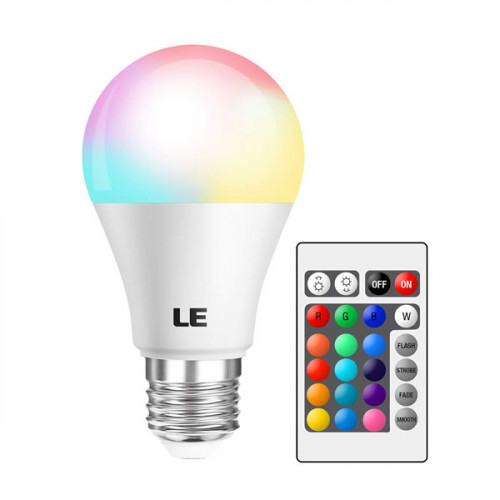  LED Bulb RGB + White 16 Color LED Dimma...