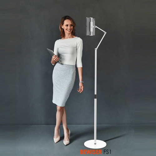 Bewiser Adjustable Aluminum Floor Stand For iPads UpTo 12.9"