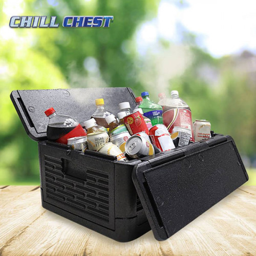 Foldable Ice-less Chill Chest Cooler Portable Waterproof Outdoor Storage Box Car Cool Box