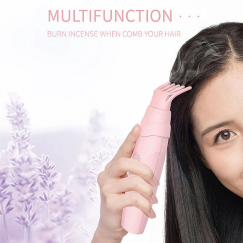Rechargeable Electric Hair Incense Burner - Pink