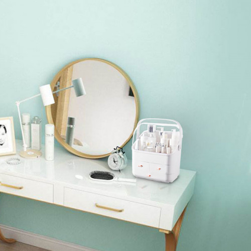 Makeup Organizer Box with Drawers