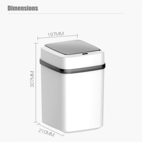 Home Smart Trash Can Automatic Induction with Lid Living Room Kitchen Bedroom Bathroom Infrared Sensor Home Smart Trash Can Automatic Induction with Lid Living Room Kitchen Bedroom Bathroom Infrared Sensor