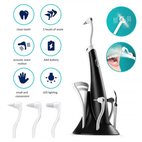 Electric Ultra-Sonic Acoustic Vibration Tooth Cleaner Scaler Tooth Calculus Remover Teeth Stains Tartar teeth Whitening