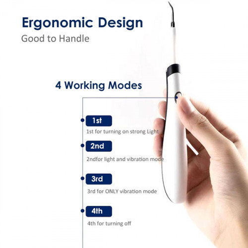 Electric Ultra-Sonic Acoustic Vibration Tooth Cleaner Scaler Tooth Calculus Remover Teeth Stains Tartar teeth Whitening