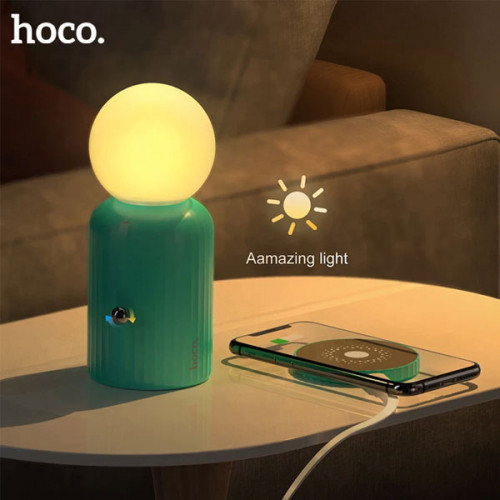HOCO 2 in1 Wireless Charger with Night L...