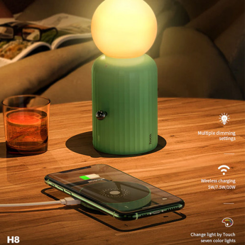 HOCO 2 in1 Wireless Charger with Night Lamp