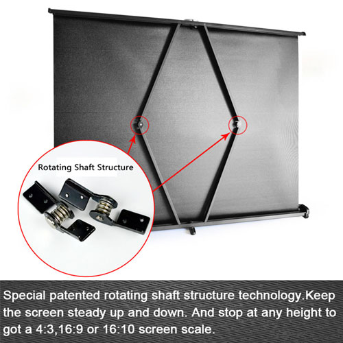 Mini Portable Foldable Projector Screen 40 inch
