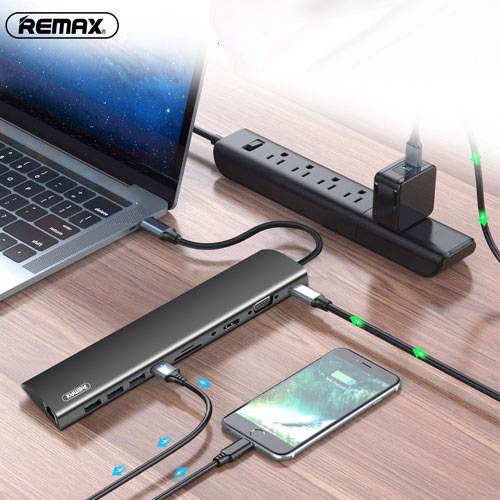 Remax 11 in 1 Hanmo Series Type-C Docking Station