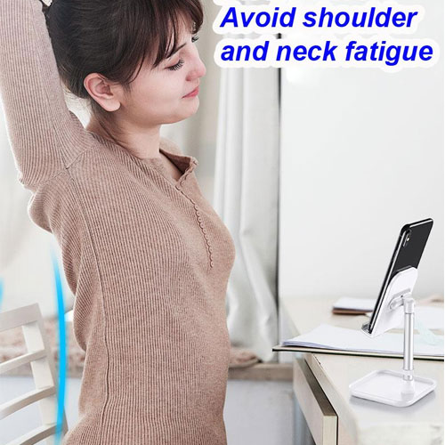 Mini Adjust Stand For All Smart Phones and Tablets - Silver