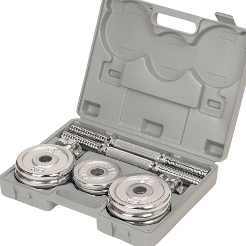 Adjustable Stainless Steel Weights Dumbell - 10 KG