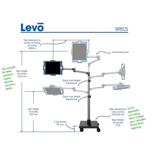 LEVO Deluxe Tablet Stand LEVO Deluxe Tablet Stand