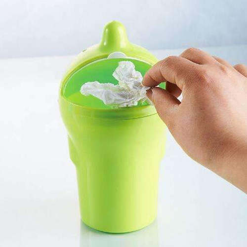 Universal Carbage Dust Auto Trash Mini Dustbin - Pink