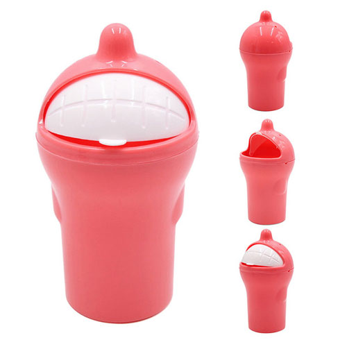 Universal Carbage Dust Auto Trash Mini Dustbin - Pink