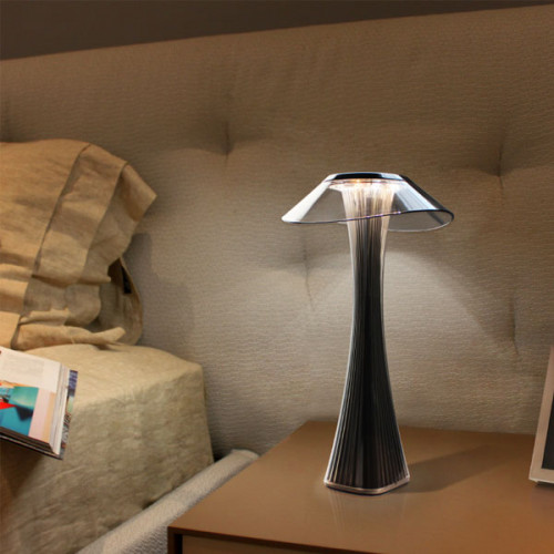 Creative slim style LED Rechargeable Desk Lamp - Black