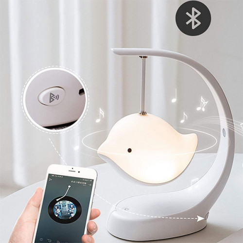 Flying Bird LED Lamp with Bluetooth Speaker with 7 Color Changing