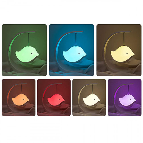 Flying Bird LED Lamp with Bluetooth Speaker with 7 Color Changing