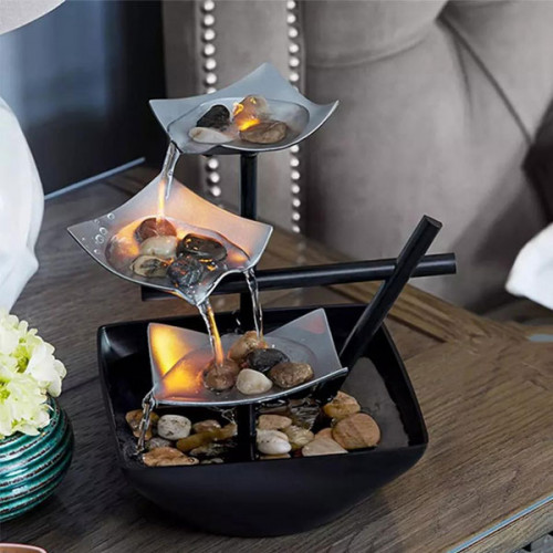Desktop Mini Fountain 3 Layer For Indoor...