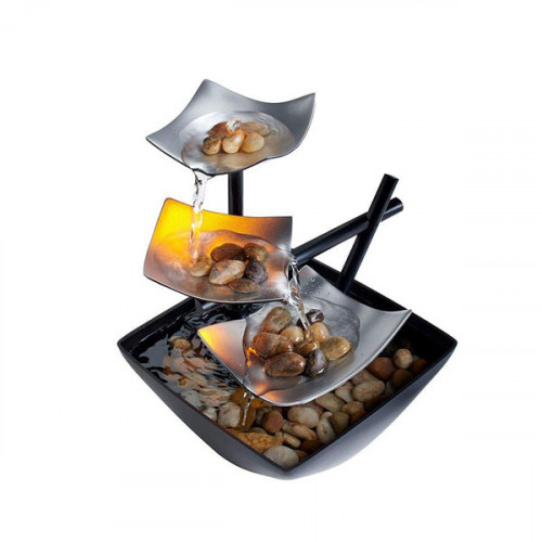 Desktop Mini Fountain 3 Layer For Indoor Home Office Decoration
