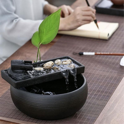 Desktop Fountain with Light For Indoor H...