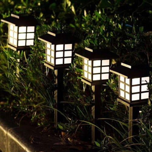 Waterproof Outdoor Solar Garden Lawn Lamp ( Pack of 4 )