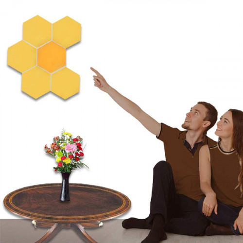 Touch Sensitive Hexagonal Creative Light for Home Decorand Gifts ( 6 Pcs ) Touch Sensitive Hexagonal Creative Light for Home Decorand Gifts ( 6 Pcs )