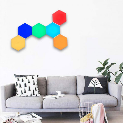 Touch Sensitive Hexagonal Creative Light for Home Decorand Gifts ( 6 Pcs ) Touch Sensitive Hexagonal Creative Light for Home Decorand Gifts ( 6 Pcs )