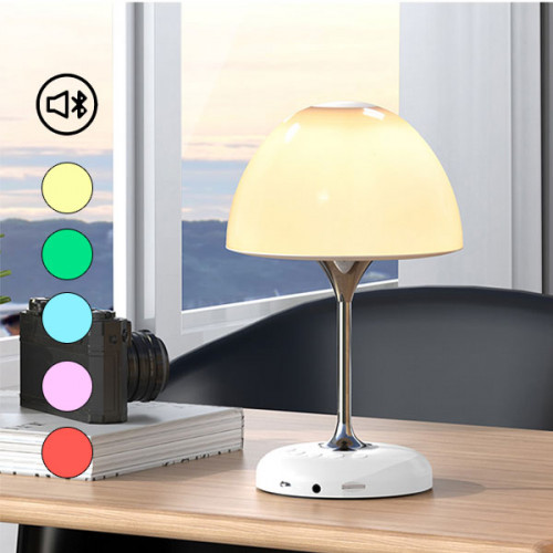 Bedside Table Mushroom Lamp with Wireles...