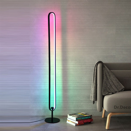 Modern RGB Corner Floor Lamp Colorful St...