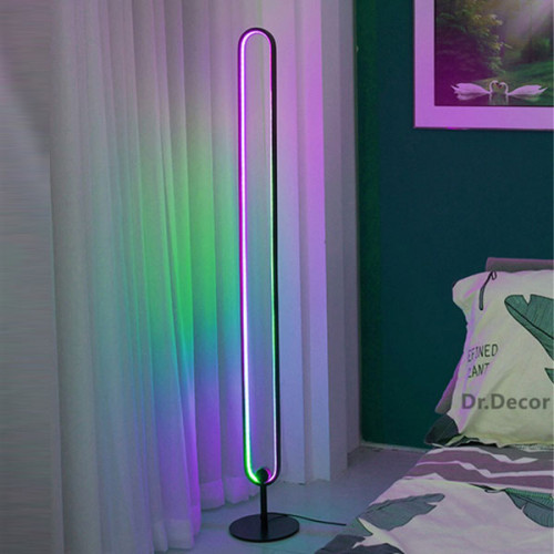 Modern RGB Corner Floor Lamp Colorful Standing Lamp