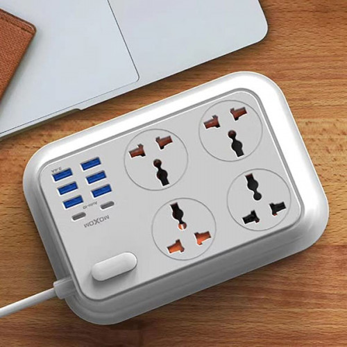 MOXOM Power Socket 6 USB Ports 2 Type C ...
