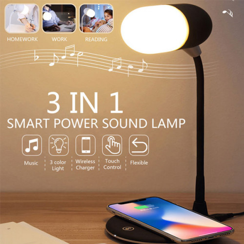 3 in 1 Portable Lamp with Bluetooth Spea...