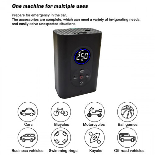     Rechargeable Smart Wireless Portable Car Air Pump