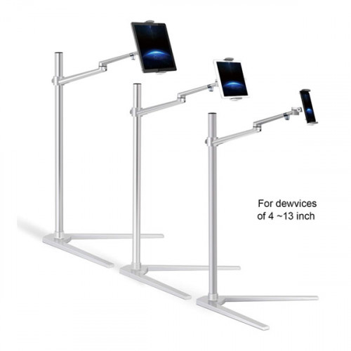 UPERGO Aluminum Adjustable Universal Flexible Floor Stand For iPads UpTo 13 inch