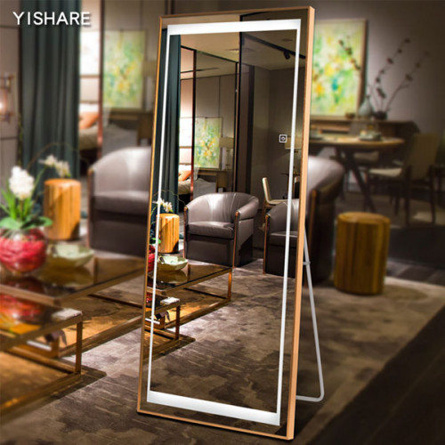 Aluminum Frame Full length Mirror with L...