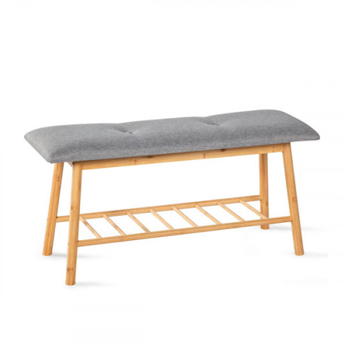 Shoe change stool with shoe rack hanger