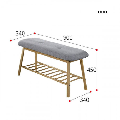 Shoe change stool with shoe rack hanger