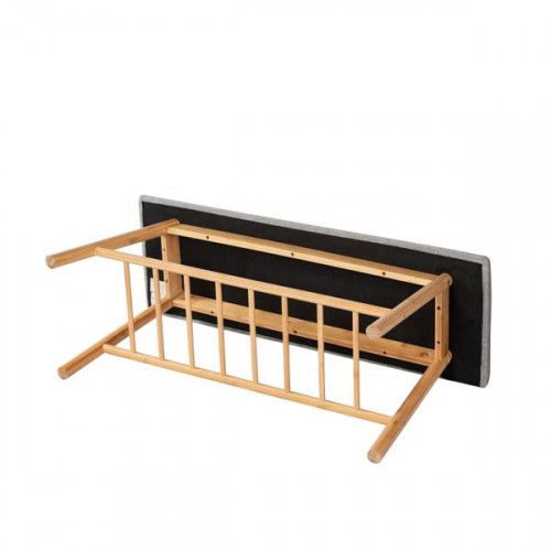 Shoe change stool with shoe rack hanger