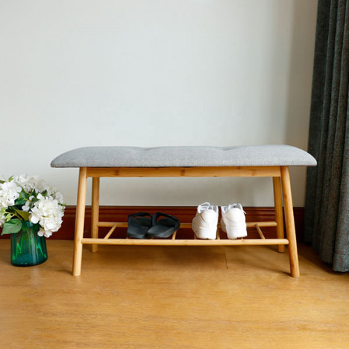 Shoe change stool with shoe rack hanger