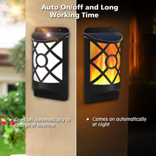 Solar Induction Flame Wall Lamp