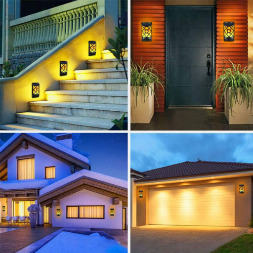 Solar Induction Flame Wall Lamp