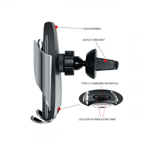 Smart Sensor Wireless Car Charger For Car Air Vent