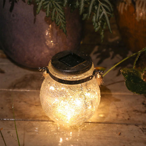   Solar Ball Glass Jar Light Outdoor Garden Decoration
