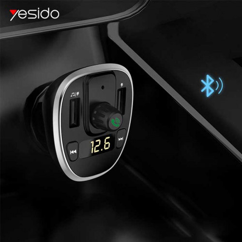 Yesido Y39 FM Transmitter 2 USB Car Charger