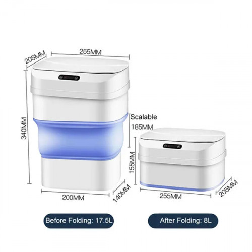 Smart  Portable Sensor Foldable Waste Bin