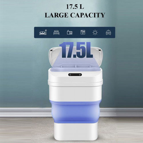 Smart  Portable Sensor Foldable Waste Bin
