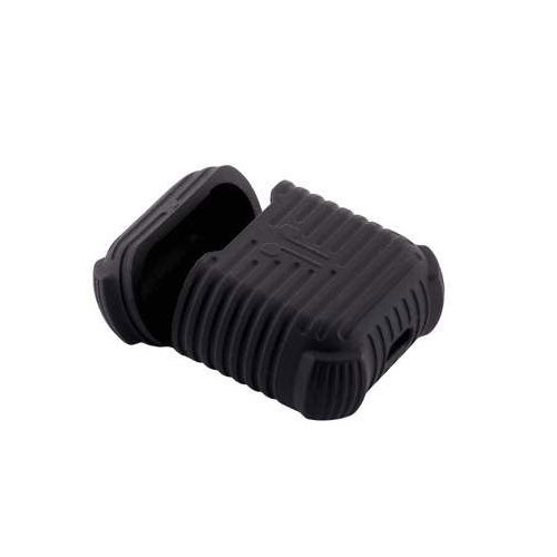 COTEetCI Silicon Case with Strap For Apple Airpods - Black