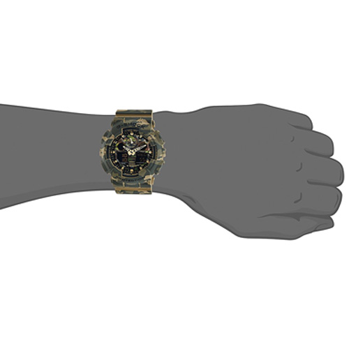 Casio G-Shock Analog-Digital Green Dial Men's Watch-GA-100CM-5ADR